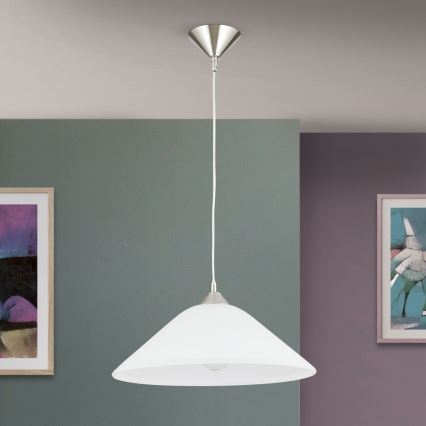 Hängeleuchte GRADO 1xE27/60W/230V d 40 cm matt Chrom