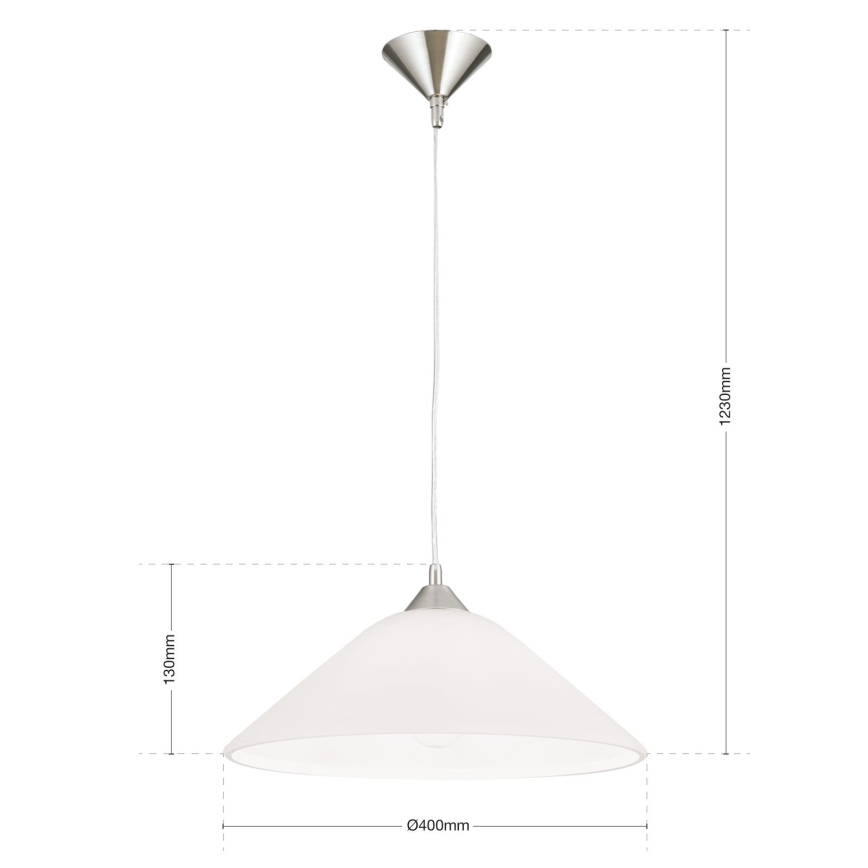 Hängeleuchte GRADO 1xE27/60W/230V d 40 cm matt Chrom