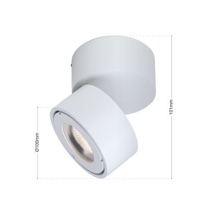 LED Dimmbares Badezimmer-Einbaustrahler HARVEY LED/15W/230V IP65 Weiß