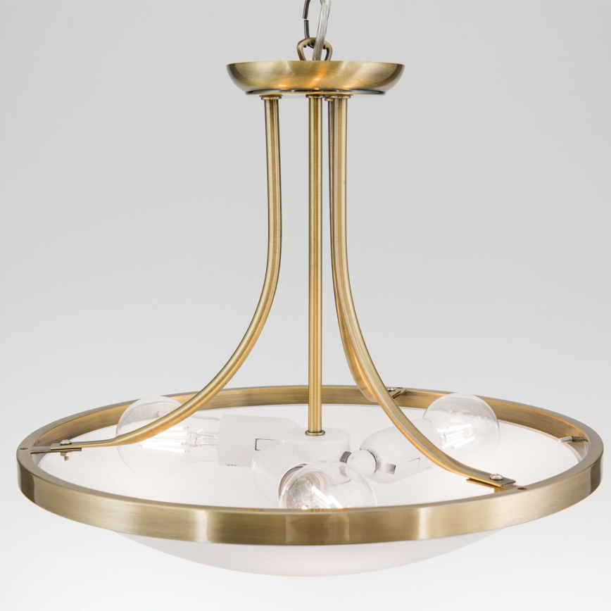 Hängeleuchte an Kette AIDA 3xE27/60W/230V d 39,5 cm Messing