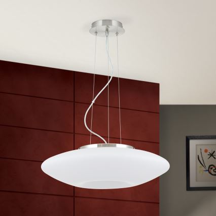 Hängeleuchte BLANC 2xE27/60W/230V d 49 cm matt Chrom