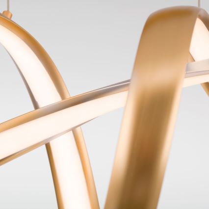 Dimmbare LED-Hängeleuchte CIRCUS LED/36W/230V golden
