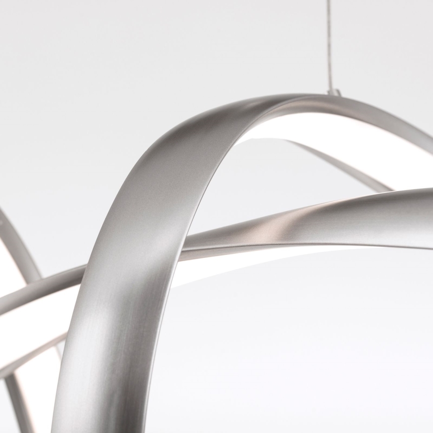 Dimmbare LED-Hängeleuchte CIRCUS LED/36W/230V silbern