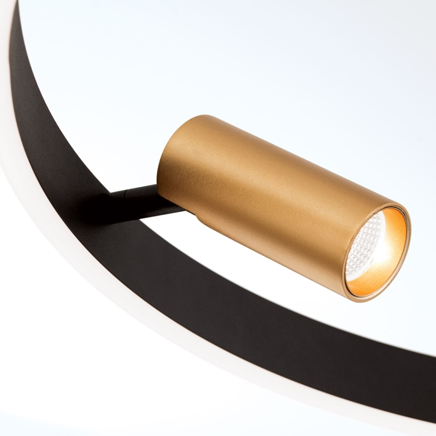 Dimmbare LED-Hängeleuchte BERLIN LED/50W/230V schwarz/golden