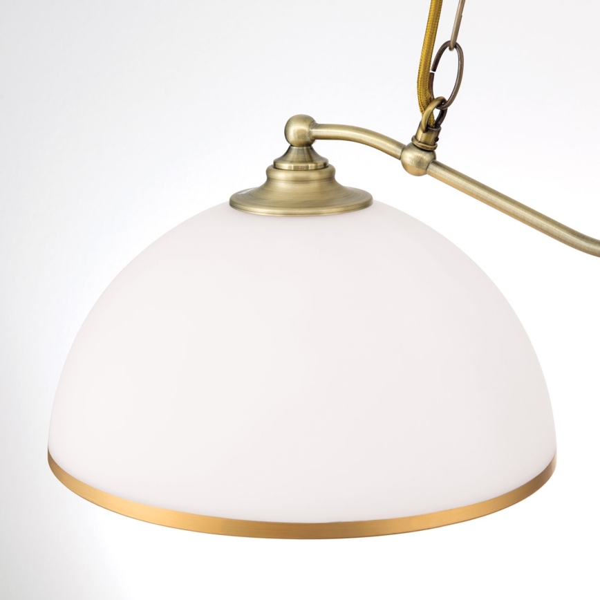 Hängeleuchte an Kette OLD LAMP 2xE27/40W/230V weiß/Messing