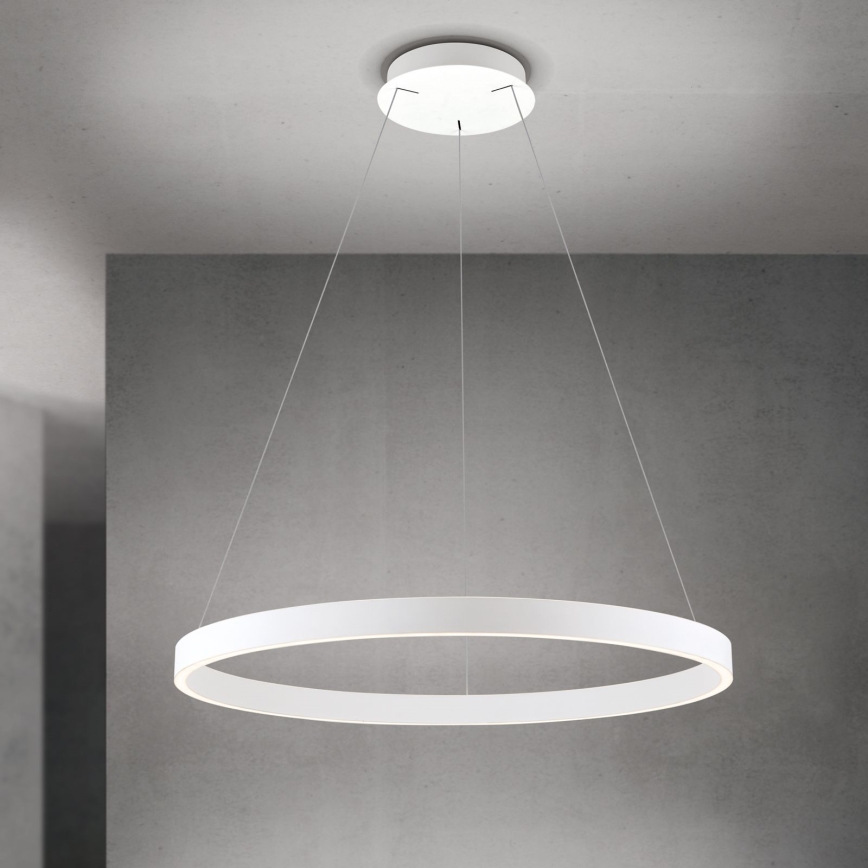 dimmbare LED-Pendelleuchte an Kabel KOLK LED/80W/230V 2700/3000/4000K Ø 80 cm weiß