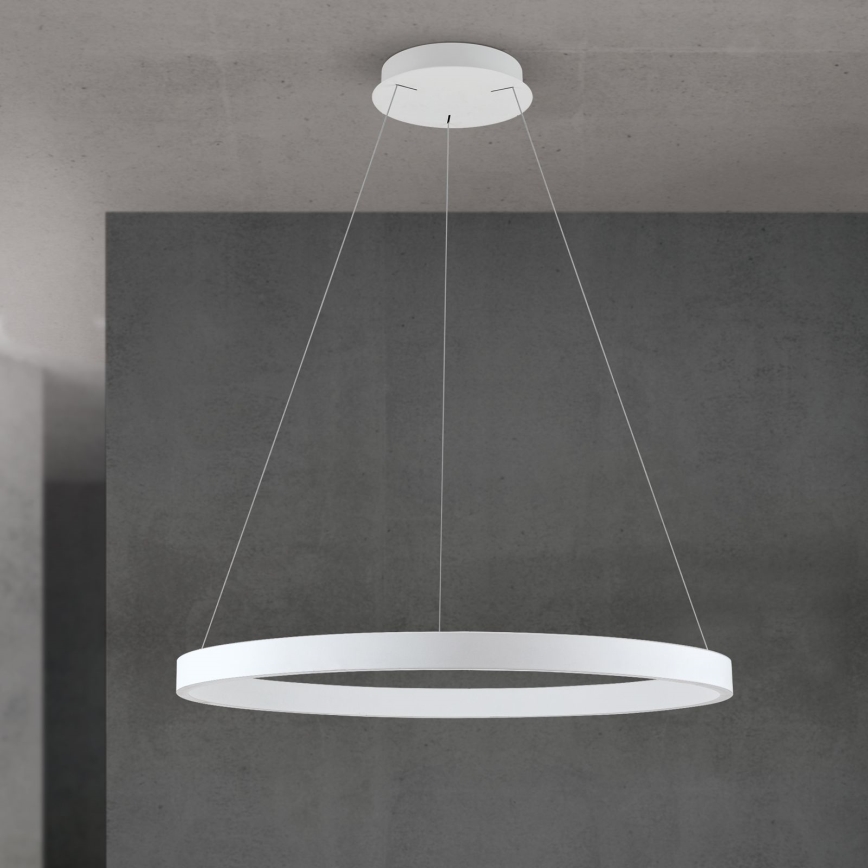 dimmbare LED-Pendelleuchte an Kabel KOLK LED/80W/230V 2700/3000/4000K Ø 80 cm weiß
