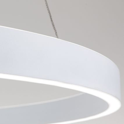 dimmbare LED-Pendelleuchte an Kabel KOLK LED/80W/230V 2700/3000/4000K Ø 80 cm weiß