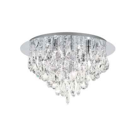 Kristall-Deckenkronleuchter CELESTE 6xG9/40W/230V d 45 cm glänzendes Chrom