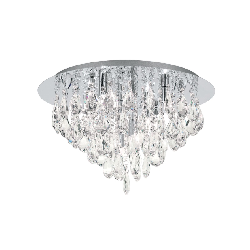 Kristall-Deckenkronleuchter CELESTE 6xG9/40W/230V d 45 cm glänzendes Chrom