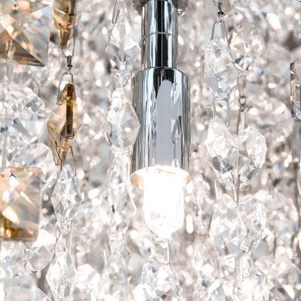 Kristall-Deckenleuchte CRYSTALRIVER 21xG9/40W/230V glänzendes Chrom