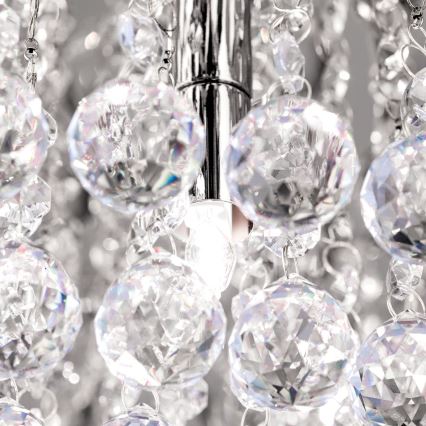 Kristall-Deckenleuchte GLORIA 6xG9/40W/230V d 50 cm klar/glänzendes Chrom