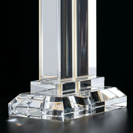 Kristall-Tischleuchte VERONIQUE 1xE27/60W/230V cremefarben/klar