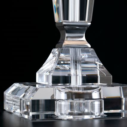 Kristall-Tischleuchte VERONIQUE 1xE27/60W/230V weiß/klar