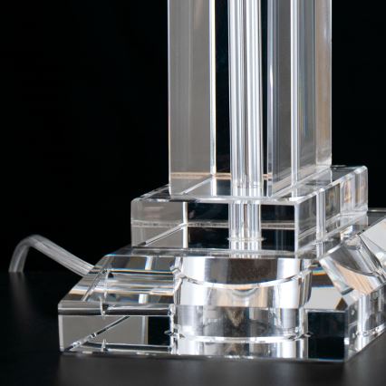 Kristall-Tischleuchte VERONIQUE 1xE27/60W/230V weiß/klar