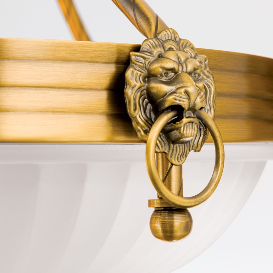 Kronleuchter an Kette ROCCA 6xE27/60W/230V d 64 cm bronzen/weiß