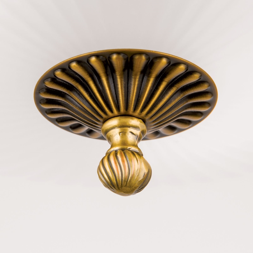 Kronleuchter an Kette ROCCA 9xE27/60W/230V d 75 cm bronzen/weiß