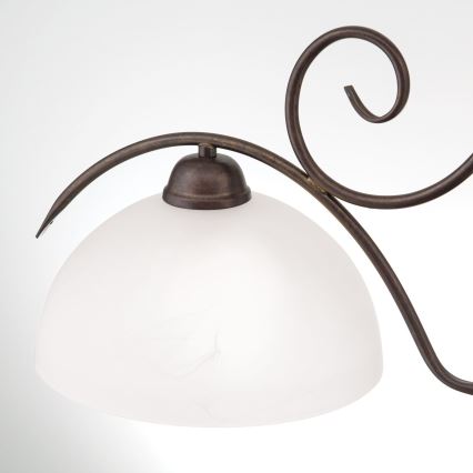 Kronleuchter mit Kette RULA 2xE27/40W/230V weiß/bronze