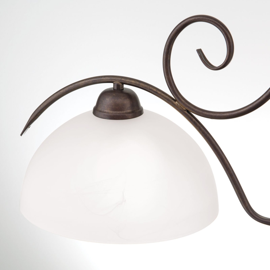 Kronleuchter mit Kette RULA 2xE27/40W/230V weiß/bronze