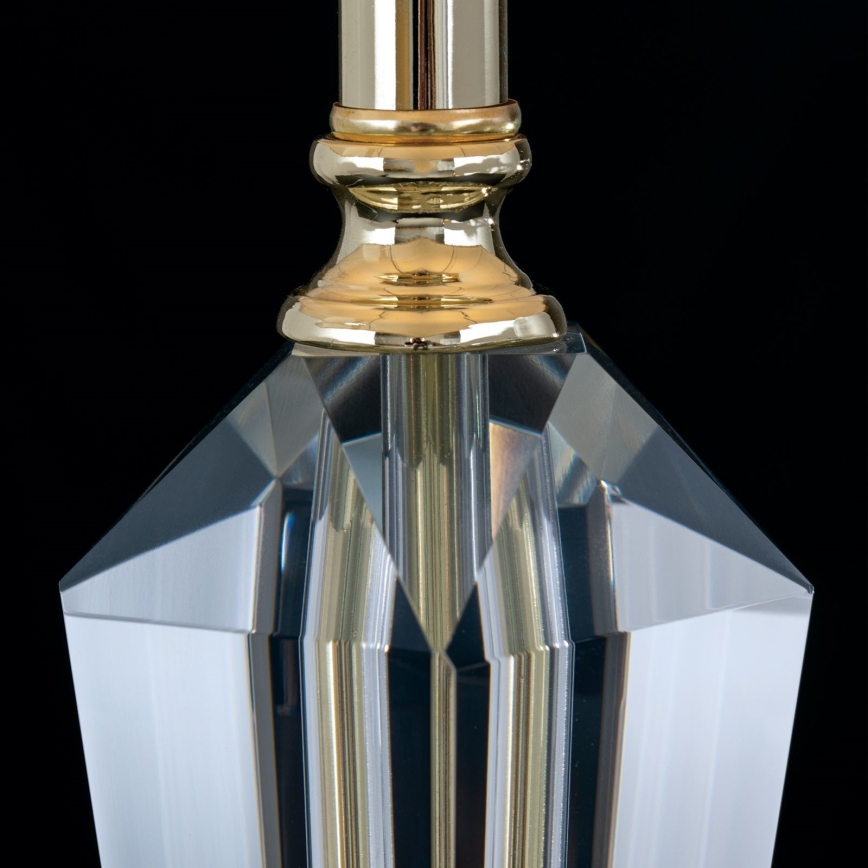 Kristall-Tischleuchte VERONIQUE 1xE27/60W/230V cremefarben/golden