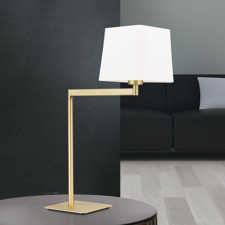 Tischleuchte CARLTON 1xE27/40W/230V weiß/golden
