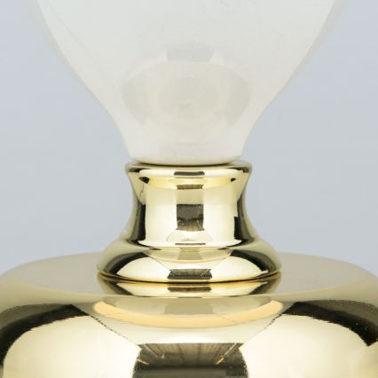 Tischleuchte OVUM 1xE27/40W/230V 48 cm Keramik weiß/golden