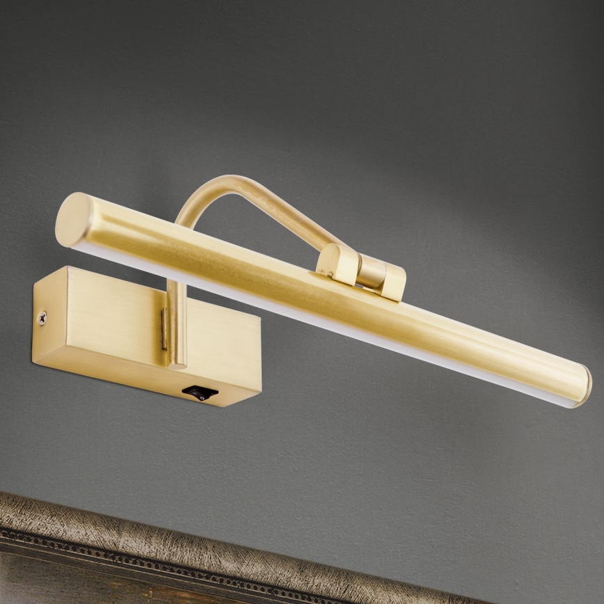 LED-Bilderleuchte PORTRAIT LED/6W/230V 30 cm golden