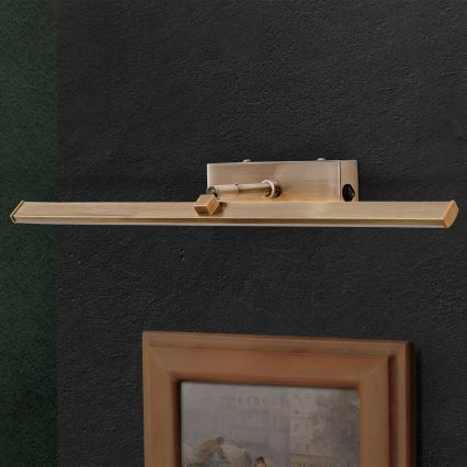 LED-Bilderleuchte PUBLIO LED/10W/230V 50 cm golden/Patina