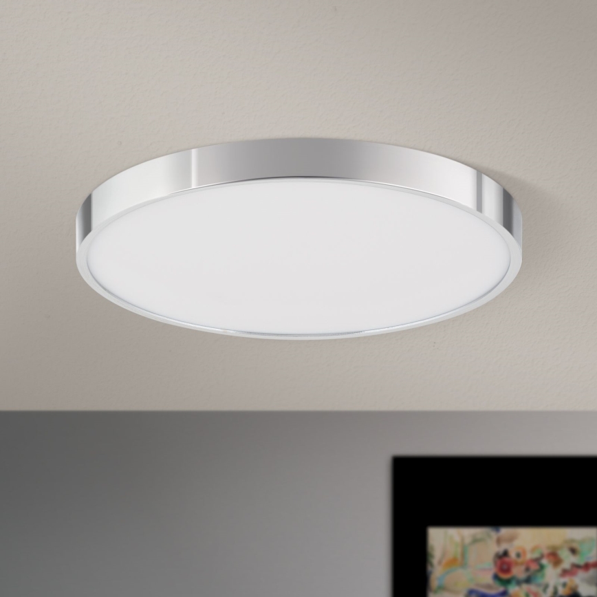 LED-Deckenleuchte BULLY LED/28W/230V d 28 cm glänzendes Chrom