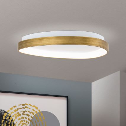 LED-Deckenleuchte CHARLIE LED/35W/230V d 45 cm golden