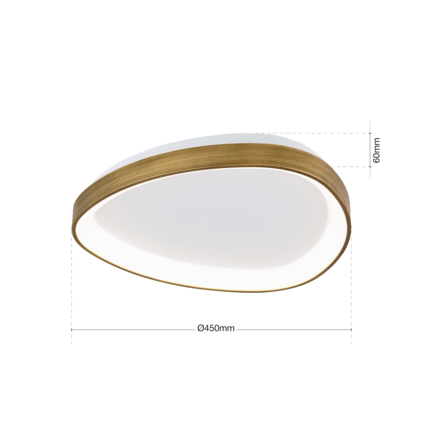 LED-Deckenleuchte CHARLIE LED/35W/230V d 45 cm golden