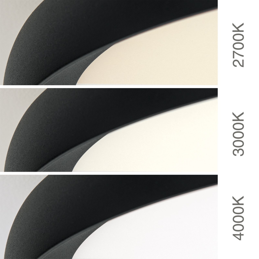 LED-Deckenleuchte KANT LED/30W/230V 2700/3200/4000K Ø 40 cm schwarz