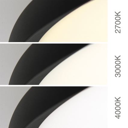 LED-Deckenleuchte KANT LED/66W/230V 2700/3000/4000K Ø 80 cm schwarz