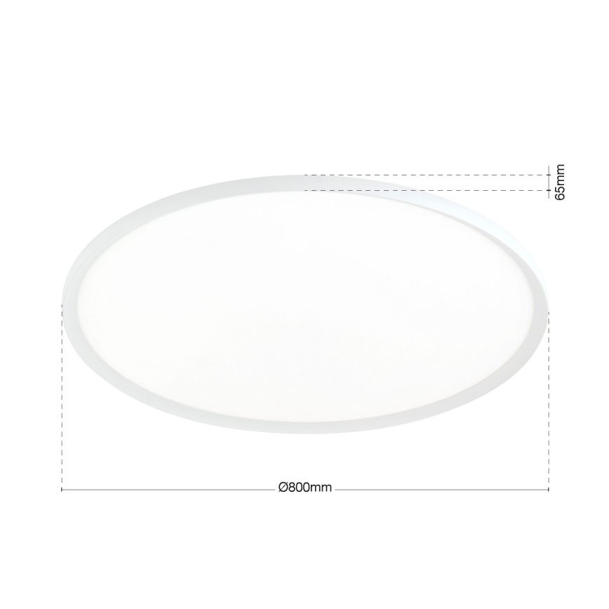 LED-Deckenleuchte KANT, 66 W, 230 V, 2700/3000/4000 K, Ø 80 cm, weiß