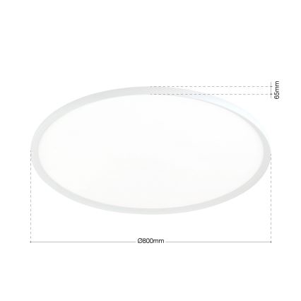 LED-Deckenleuchte KANT LED/66W/230V 2700/3200/4000K Ø 80 cm weiß