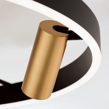 LED Dimmbares Deckenleuchte BERLIN LED/50W/230V schwarz/gold