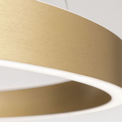 Orion - Dimmbare LED-Pendelleuchte an Seil KOLK LED/60W/230V 2700/3000/4000K Ø 60 cm gold