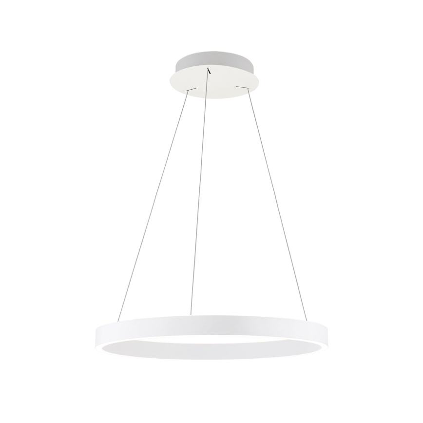Orion - LED dimmbare Pendelleuchte mit Seilaufhängung KOLK LED/60W/230V 2700/3000/4000K Ø 60 cm weiß