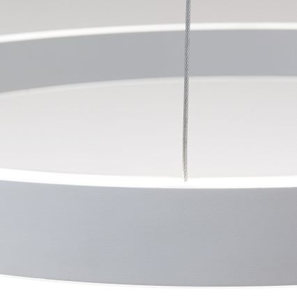 Orion - LED dimmbare Pendelleuchte mit Seilaufhängung KOLK LED/60W/230V 2700/3000/4000K Ø 60 cm weiß