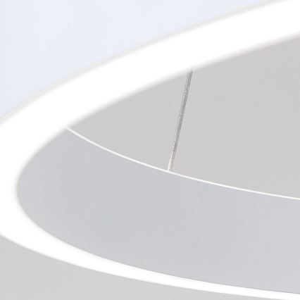 Orion - LED dimmbare Pendelleuchte mit Seilaufhängung KOLK LED/60W/230V 2700/3000/4000K Ø 60 cm weiß