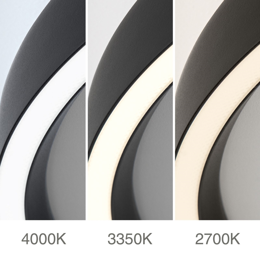 LED Dimmbares Deckenleuchte MASCA LED/36W/230V 2700/3350/4000K Ø 40 cm Schwarz