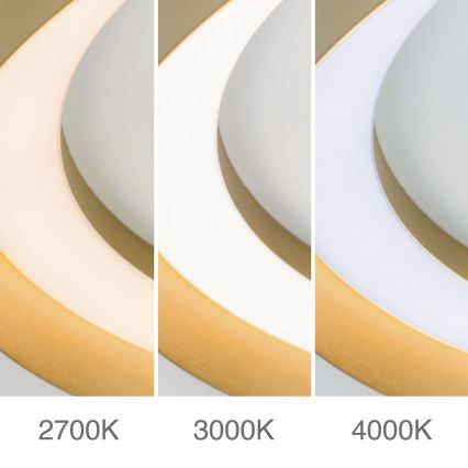 LED dimmbares Deckenleuchte MANTA LED/38W/230V 2700/3000/4000K Ø 45 cm gold