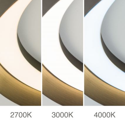 LED Dimmbares Deckenleuchte MANTA LED/38W/230V 2700/3000/4000K Ø 45 cm Braun