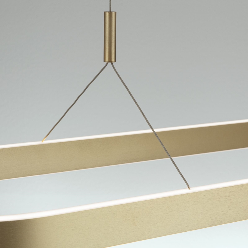 LED-Pendelleuchte mit Seilabhängung CARRARA LED/80W/230V 2700/3000/4000K goldfarben