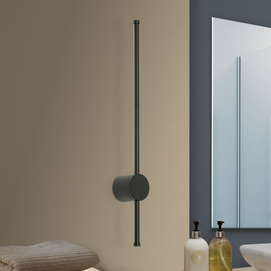 LED-Spiegelbeleuchtung für Badezimmer FERDINAND LED/12W/230V IP54 schwarz