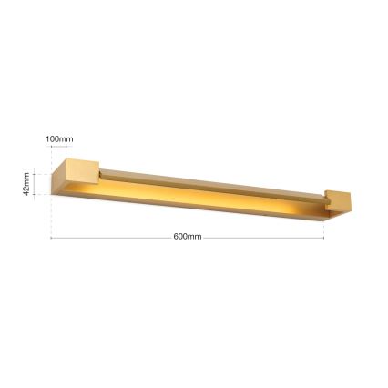 LED-Spiegelbeleuchtung für Badezimmer MARILYN LED/18W/230V 60 cm IP44 golden