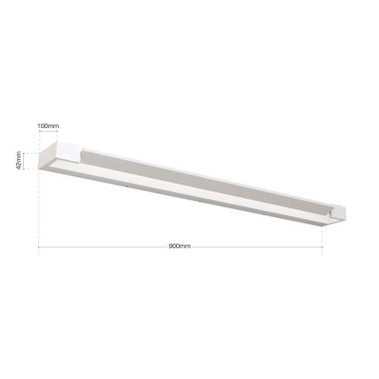 LED-Spiegelbeleuchtung für Badezimmer MARILYN LED/24W/230V 90 cm IP44 weiß