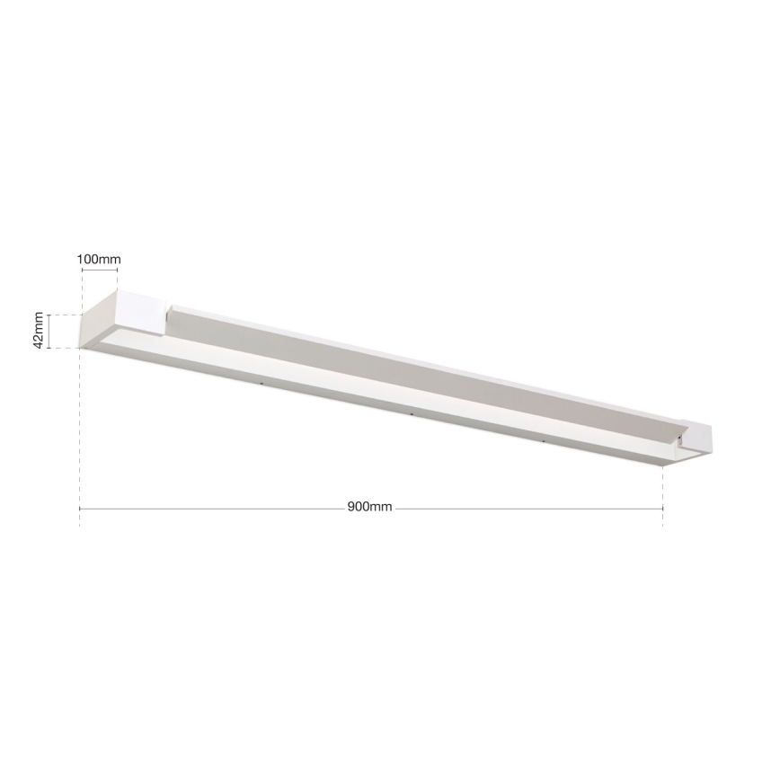 LED-Spiegelbeleuchtung für Badezimmer MARILYN LED/24W/230V 90 cm IP44 weiß