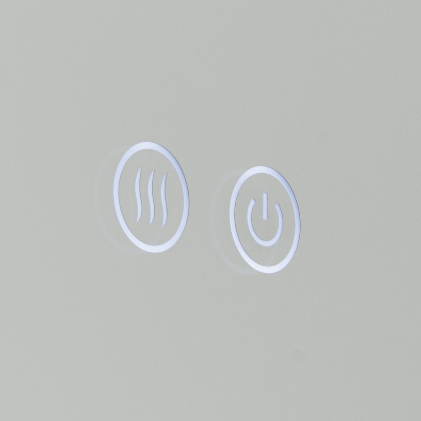 LED Badezimmer-Wandspiegel mit beheizter Oberfläche und Hintergrundbeleuchtung FOCUS LED/25W/230V 3000/4200/6000K Ø 60 cm IP44