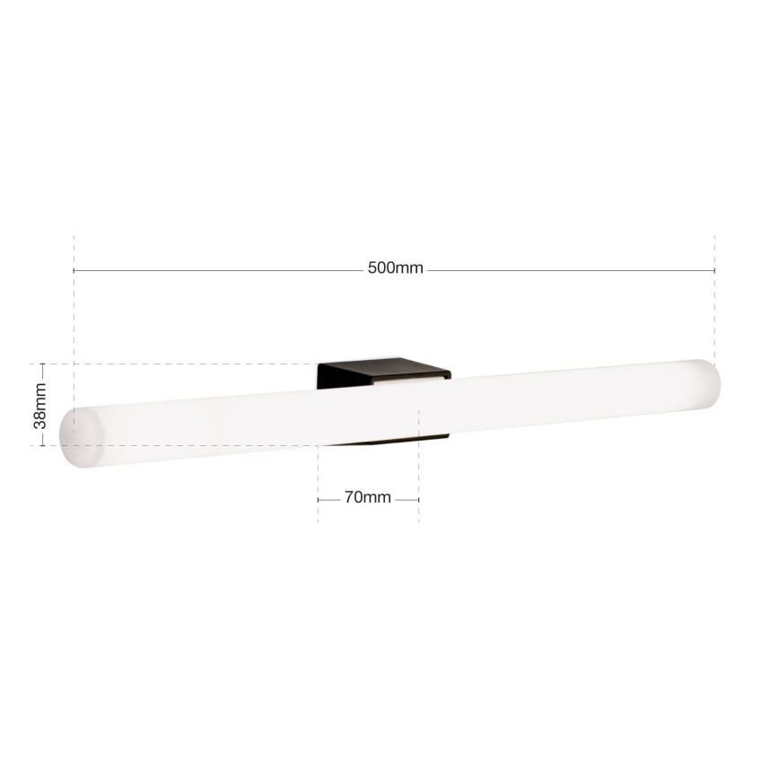 LED-Wandleuchte VISAGIST 1xS14d/8W/230V schwarz